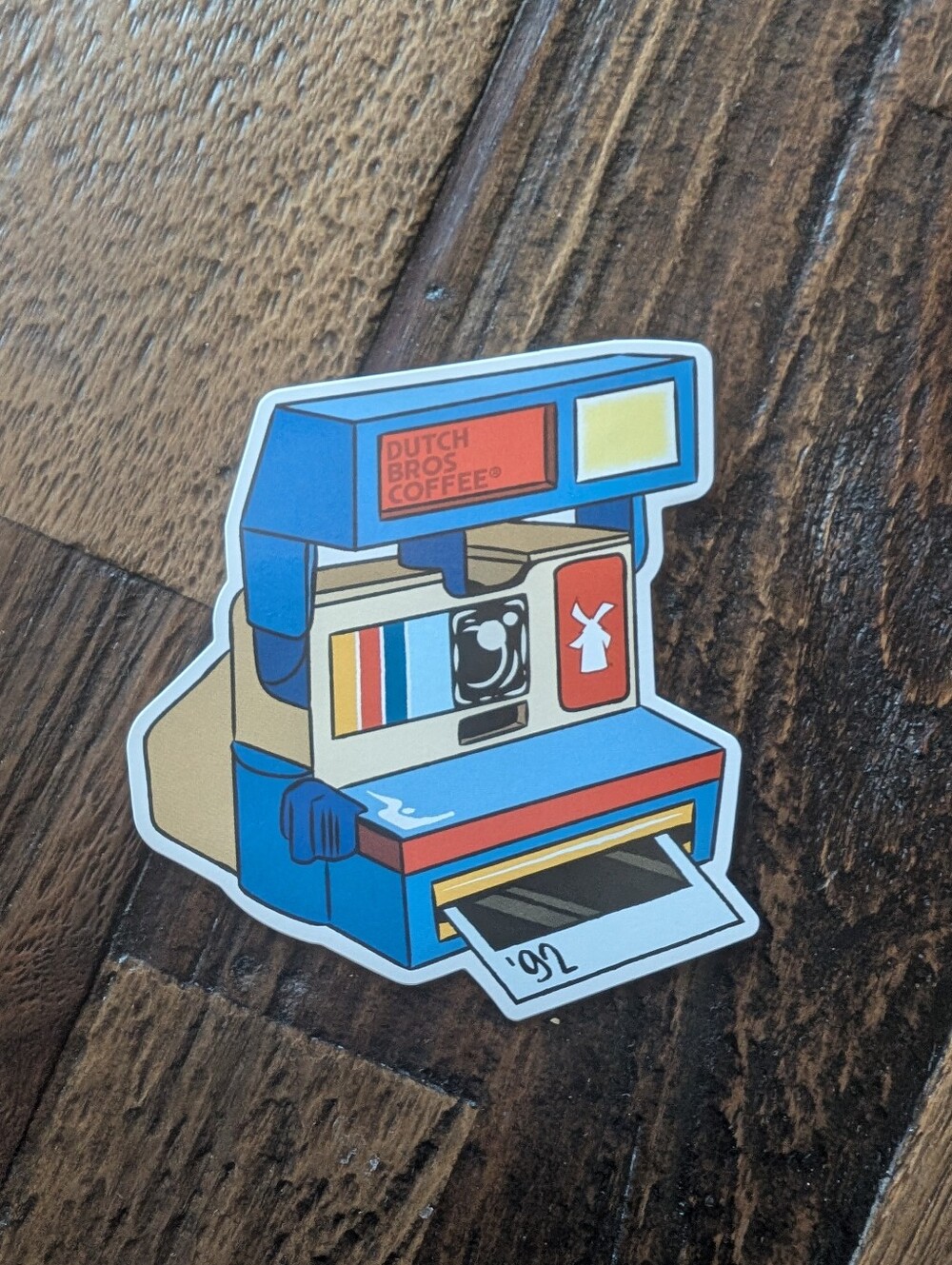 Dutch Bros Vinyl Sticker Limited Edition Polaroid Camera